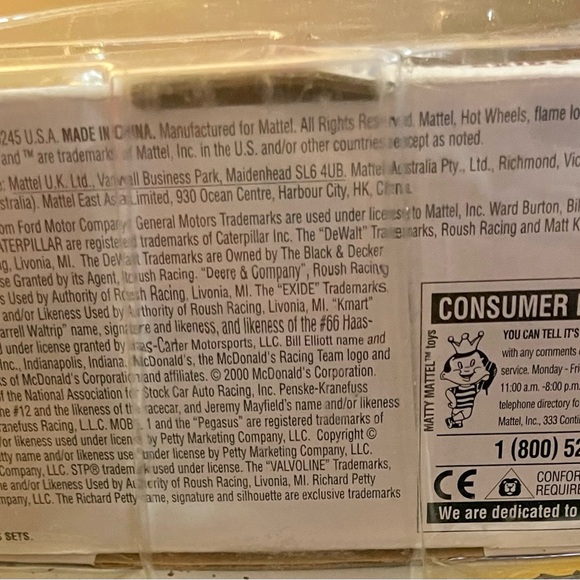 Hot Wheels Radical Rides Jeff Burton #99 Exide Diecast NASCAR 1999 NIP - Picture 5 of 5